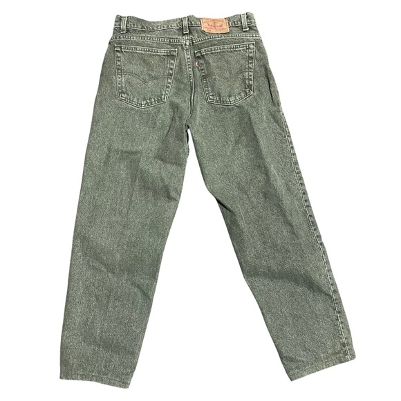 Vintage 90s Levi 550 Jeans - Made in USA - Rare GreenDenim — W34 L32 — Relaxed - Picture 2 of 8